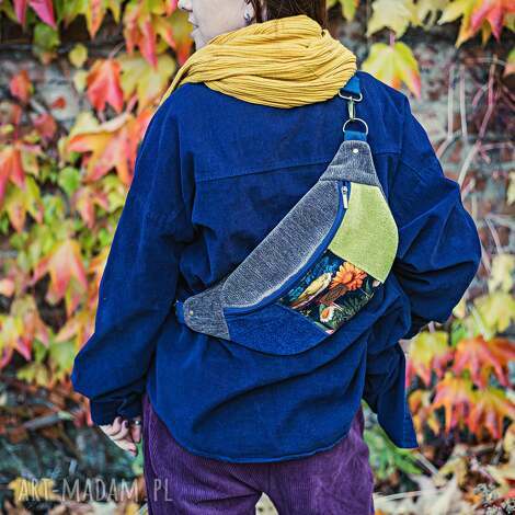 Ręcznie robiona nerka damska - wygodna saszetka handmade