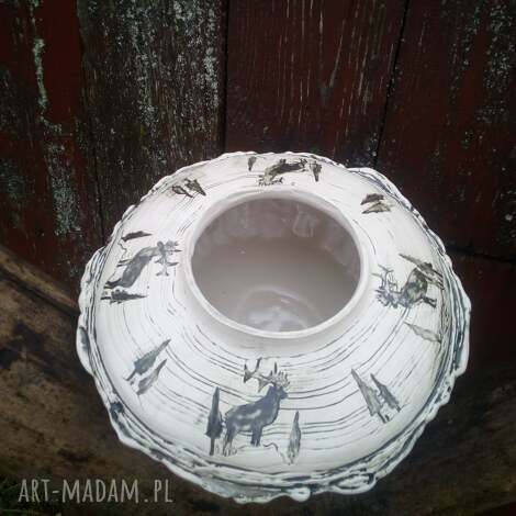 Misa kamionkowa handmade - do pieczenia, kwiatów i zmywarki