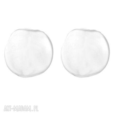 Srebrne kolczyki nieregularne koła Sotho - srebro 925, 1,5 cm