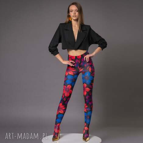 legginstopy - flower power efektowne, oryginalne, wygodne, elastyczne