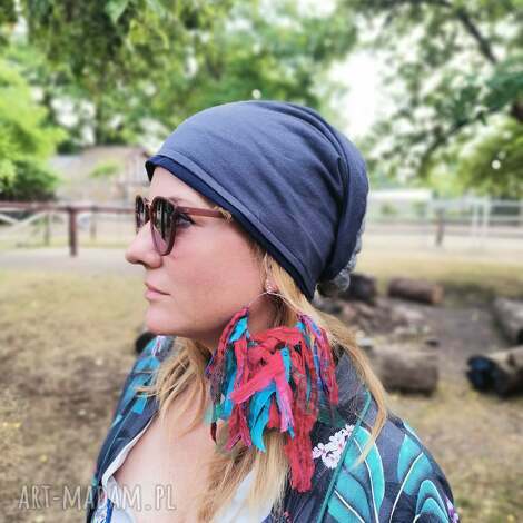 czapka na podszewce uniwersalna przejściówka a1 (boho, folk wiosna etno, frida)