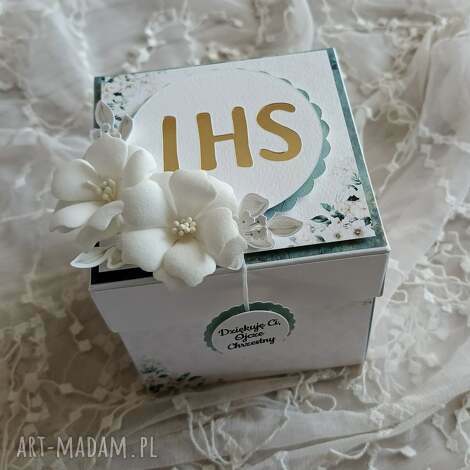 exploding box - podziękowanie dla chrzestnych exploading box, pierwsza komunia