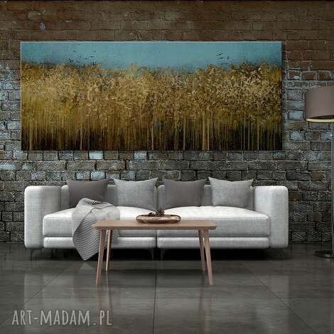 Obraz na płótnie Pejzaż - łany zbóż 147x60 cm, gotowy do powieszenia