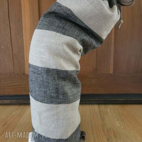 poduszki wałęk do jogi, relaksacyjny, lniany z łuskami gryki 14x60cm