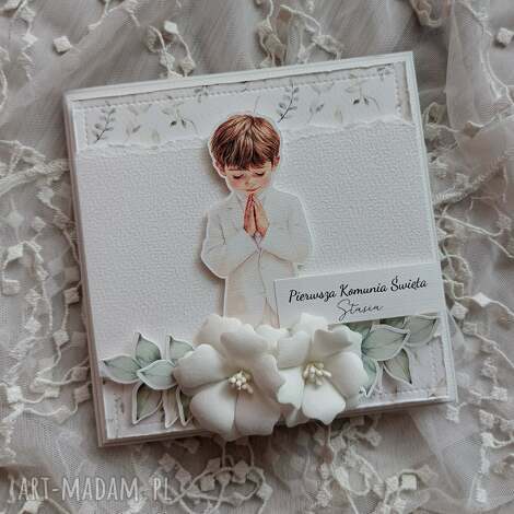 kartka komunijna kartka dla dziewczynki, dla chłopca, pierwsza komunia