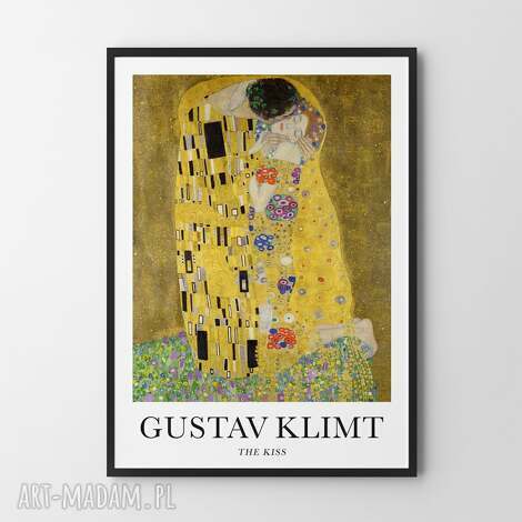 gustav klimt the kiss - plakat 50x70 cm, sztuka, plakaty do salonu