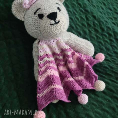 ręcznie robiony miś przytulanka - miękki i uroczy, maskotka szydełkowa