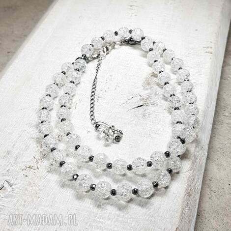 korale kryształ górski lodowy (kors23), rękodzieło