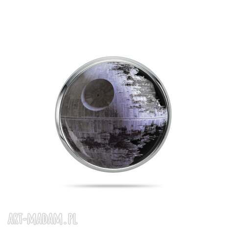 Przypinka do klapy marynarki Gwiazda Śmierci - broszka handmade Laluv (20 mm)