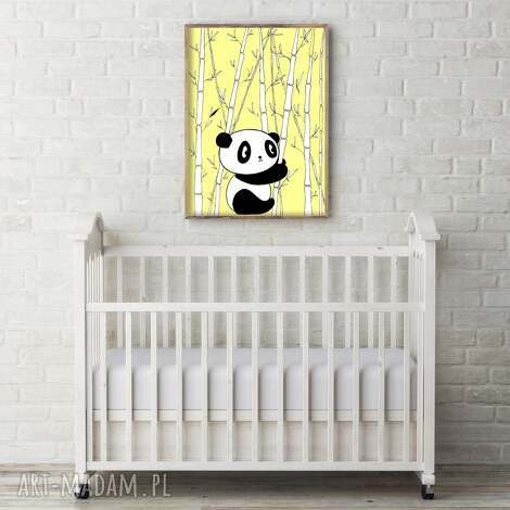 panda a3 miś, obrazek