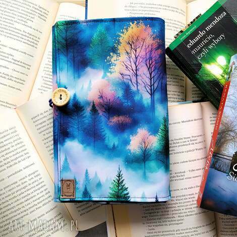 wodoodporne etui na książkę/notes jesienny las bookcover, otulacz