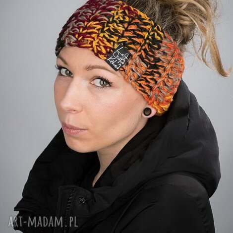 opaska melange 54 - multikolor, na głowę, wielokolrowa zamiast