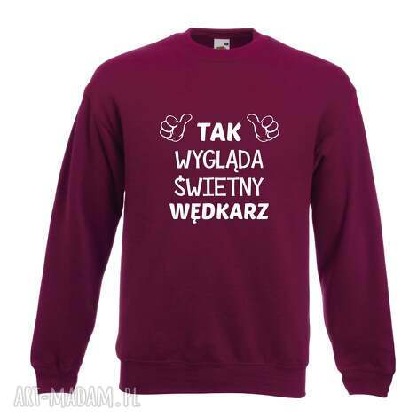 Bluza z nadrukiem dla wędkarza - prezent, który w końcu się nosi art-Madam.pl