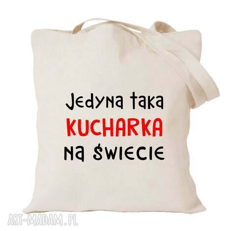 Torba bawełniana z nadrukiem dla kucharki i kucharza - prezent na urodziny