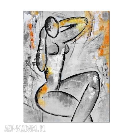 Akt 2 Matisse - nowoczesny obraz ręcznie malowany 70x90 cm