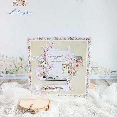 scrapbooking kartki kartka na zakończenie roku szkolnego 5, podziękowanie