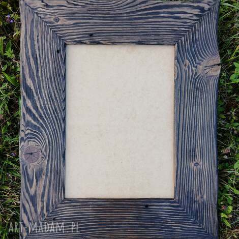 Drewniana rama 25 x 35 cm z drewna z recyklingu