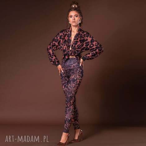 legginsy - golden power efektowna, oryginalne, wygodne