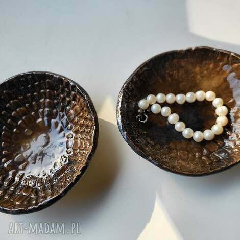 dwie półmiseczki - na prezent podstawka, ceramika artystyczna