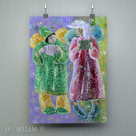 Harmonijka - plakat muzyka i sztuka 4mara (Marina Czajkowska) - papier satynowany 200-220 g