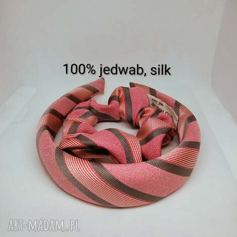 komplet jedwabny opaska plus gumka jedwabna scrunchie co dzien