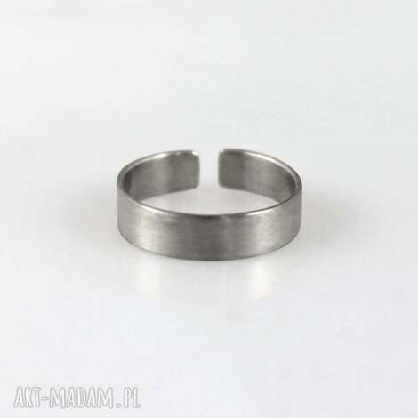 satyna - srebrna obrączka - rozm. s (1900 - 37) outlet, srebrny pierścionek, prosty