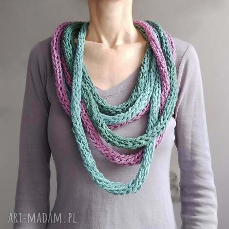 lekki szal bawełniany zamotka szalik