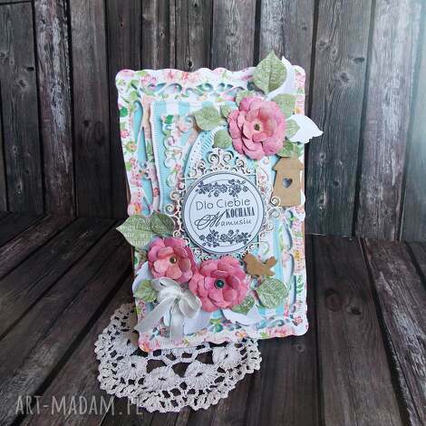 kartka dla mamy, dzień, mama rękodzieło