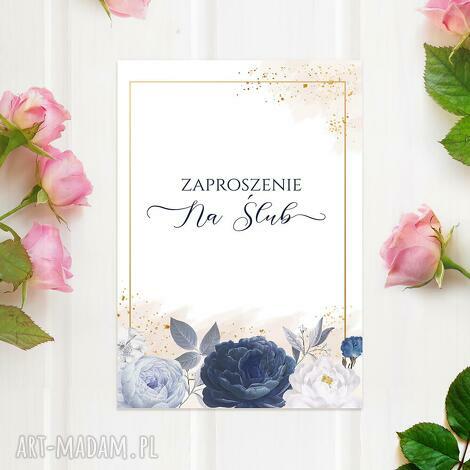 Zaproszenia ślubne z kopertą GOTOWE - 10 sztuk Glamour Boho (A6)