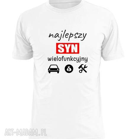 Koszulka z nadrukiem Najlepszy syn - prezent na urodziny