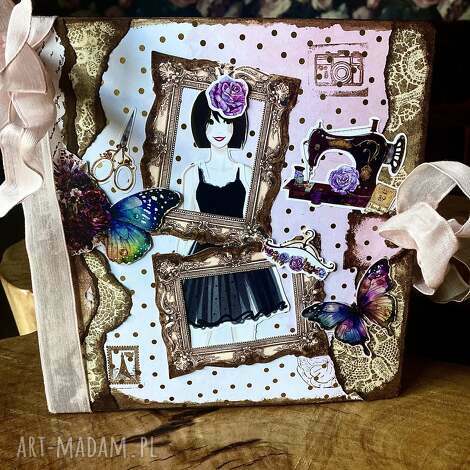 notes album planer krawiecki, akcesoria, scrapbooking notes pamiętnik, prezent