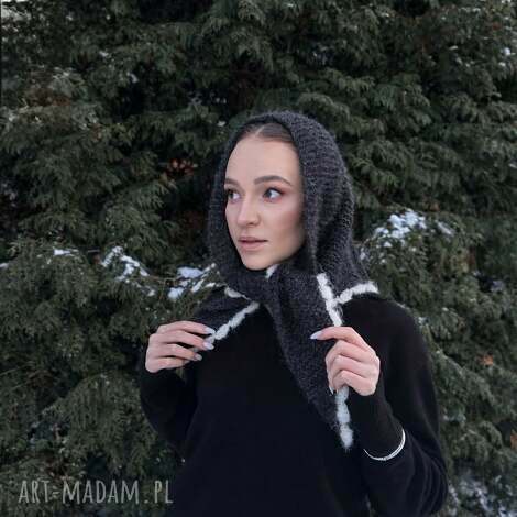 chustki i apaszki mira szal chusta z baby alpaki ozdobną ramką alpaka merino