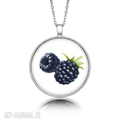 medalion okrągły z grafiką jeżyny, prezent, upominek, oryginalny