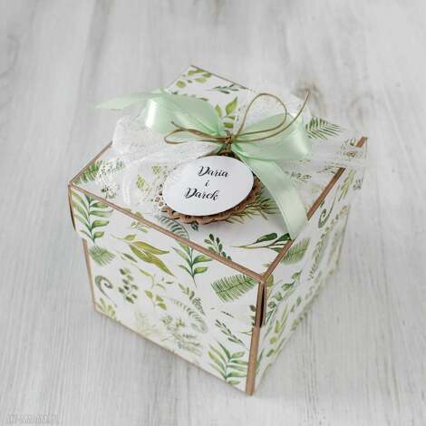 pudełko kartka - ślub wesele, prezent, box