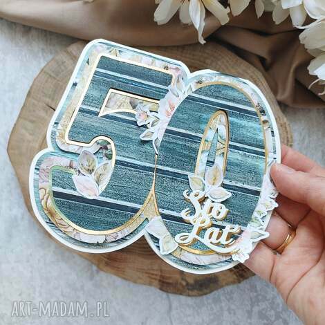 Kartka scrapbooking na 18 urodziny - jubileusz i rocznica