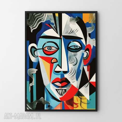 Plakat Twarz Portret Impresjonizm A4 do Salonu - Modne Wnętrze art-Madam.pl