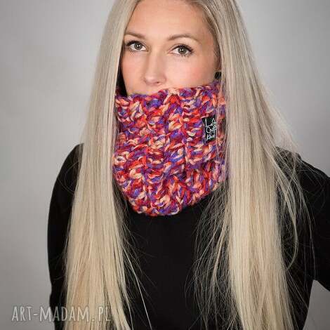 komin monolit melange 36 - multikolor, szal, szalik, na szyje, prezent, upominek
