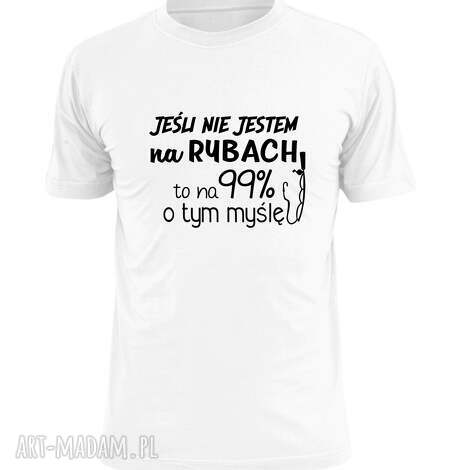 Koszulka z nadrukiem dla wędkarza - prezent najlepszy na urodziny i święta