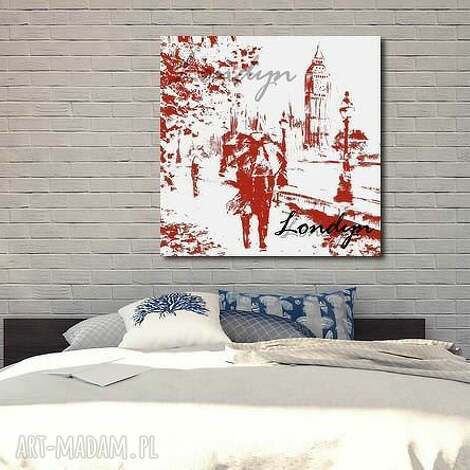Obraz Londyn 80x80 na płótnie Canvas - miasto w klimacie Londynu, gotowy do zawieszenia