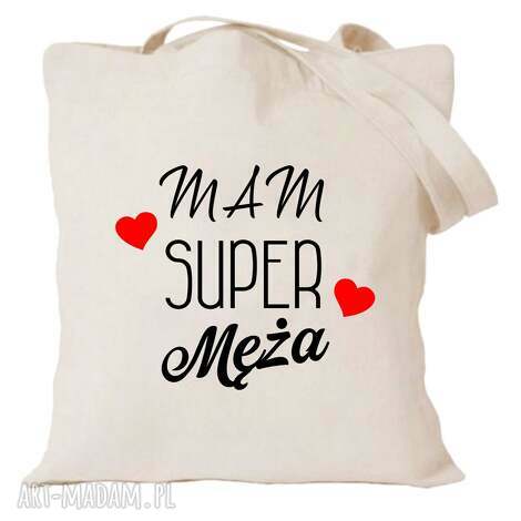 Torba bawełniana z nadrukiem dla żony - prezent
