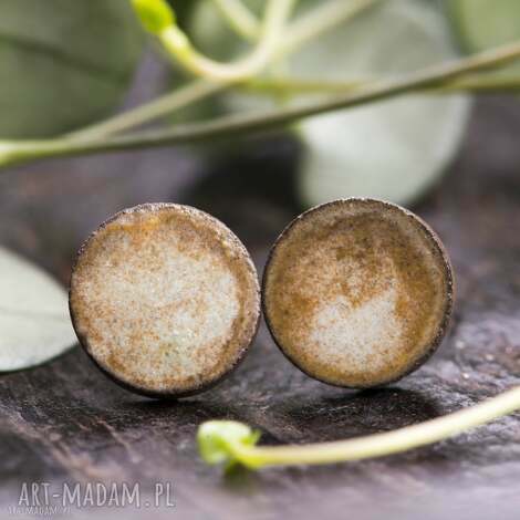 Ceramiczne kolczyki 10 mm - sztyft ze stali chirurgicznej