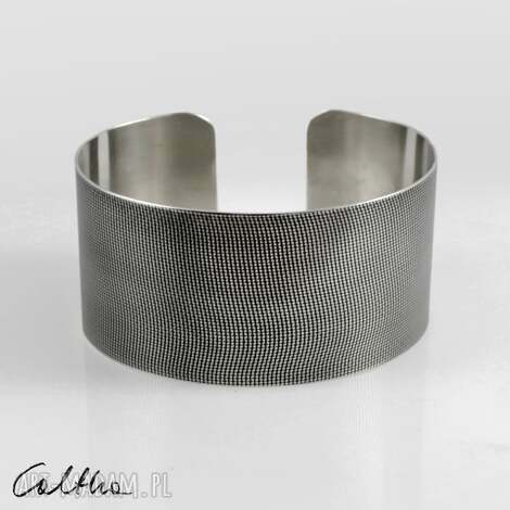 płótno - srebrna bransoletka 1500 03 iii, szeroka bransoleta, duża bransoleta