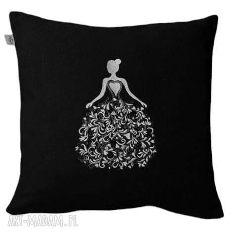 poduszka z polaru 40x40 cm haftem baletnica wkład gratis