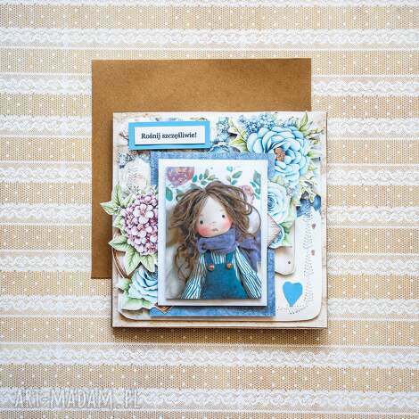 Kartka urodzinowa scrapbooking 