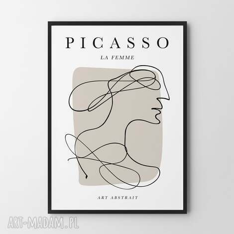 hogstudio picasso kobieta - plakat 30x40 cm, plakaty nowoczesne sztuka