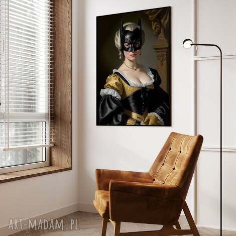 plakat batwoman - format 61x91 cm portret kobieta dziewczyna sztuka, obraz