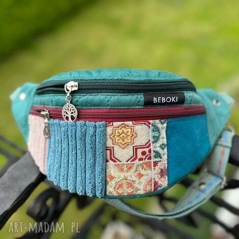 nerka patchworkowa orient velvet, rozmiar m miniportfelik gratis slow fashion