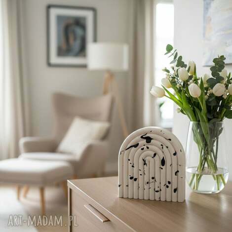 dekoracje podstawka na biżuterię z gipsu rękodzieło prezent