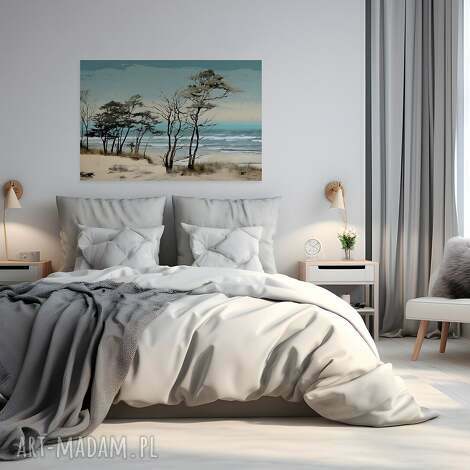 Obraz na płótnie Polskie Morze - plaża 120x80 cm, marynistyczny do salonu