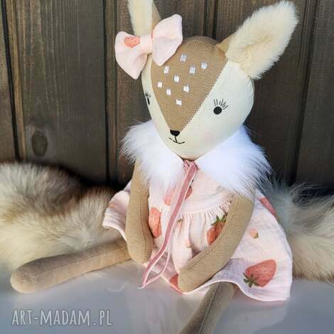 Sarenka 46 cm z personalizacją haftu - kolekcjonerska lalka handmade